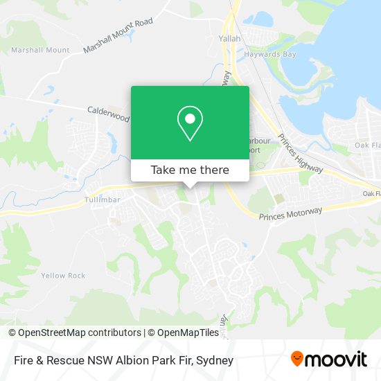 Mapa Fire & Rescue NSW Albion Park Fir