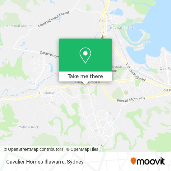 Cavalier Homes Illawarra map