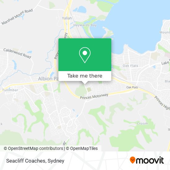 Seacliff Coaches map