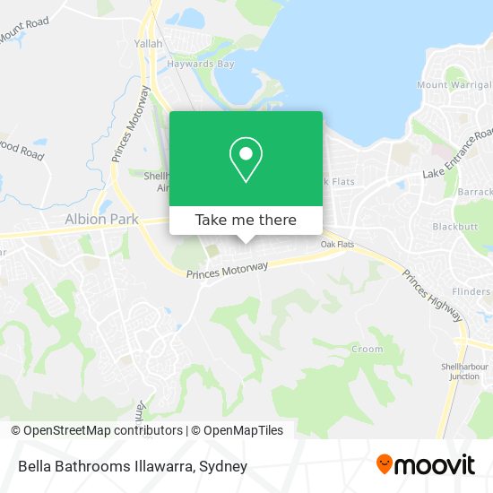 Mapa Bella Bathrooms Illawarra