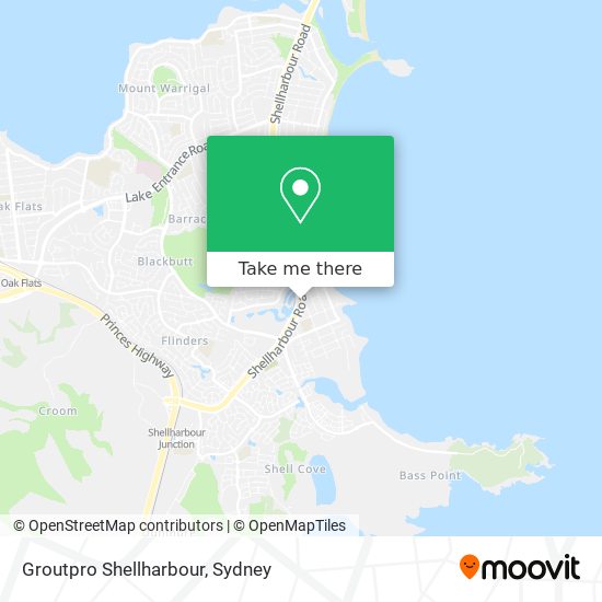 Mapa Groutpro Shellharbour