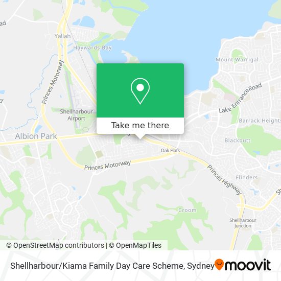 Shellharbour / Kiama Family Day Care Scheme map