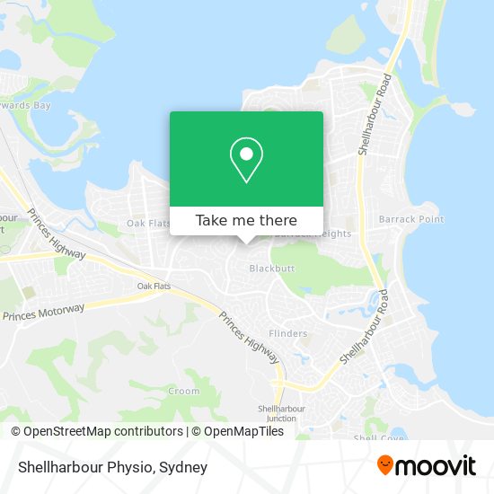 Shellharbour Physio map