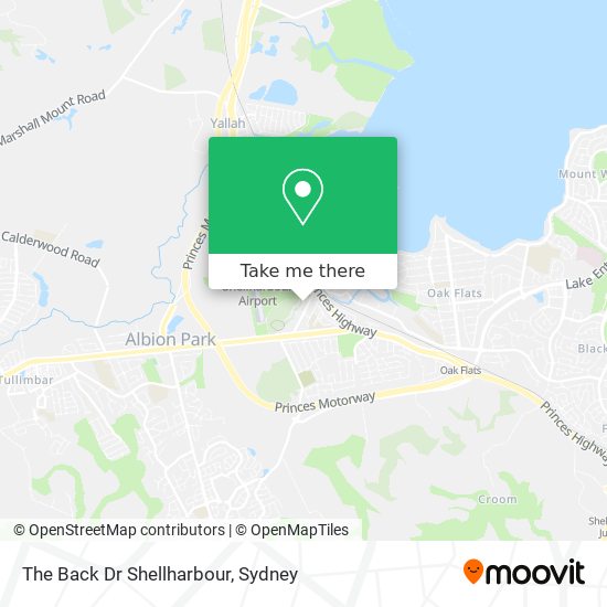 The Back Dr Shellharbour map