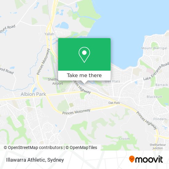 Illawarra Athletic map