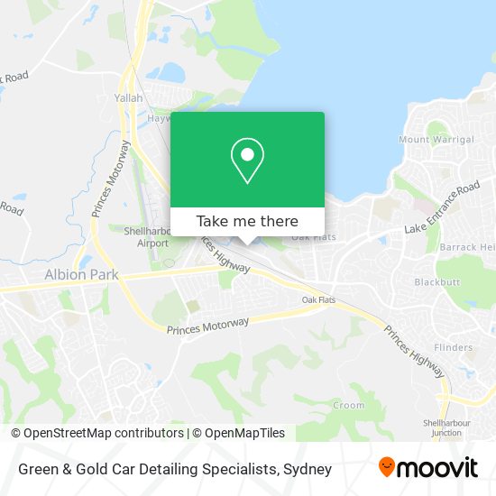 Green & Gold Car Detailing Specialists map