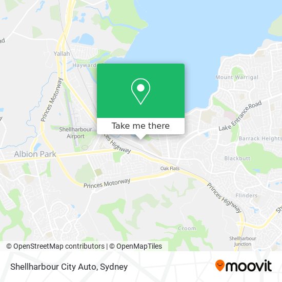 Mapa Shellharbour City Auto