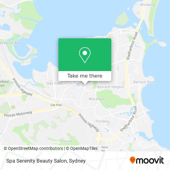 Mapa Spa Serenity Beauty Salon