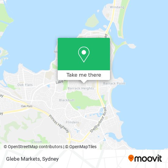 Glebe Markets map