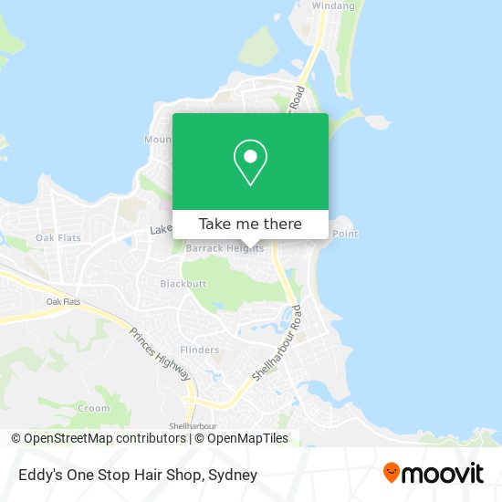 Eddy's One Stop Hair Shop map