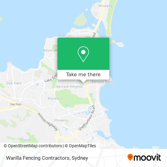 Mapa Warilla Fencing Contractors