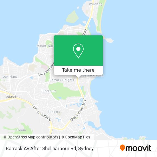 Barrack Av After Shellharbour Rd map