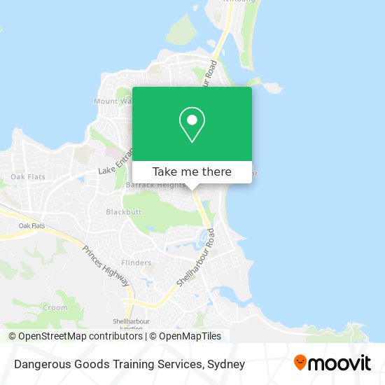 Dangerous Goods Training Services map