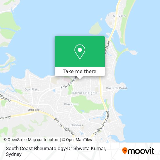 South Coast Rheumatology-Dr Shweta Kumar map