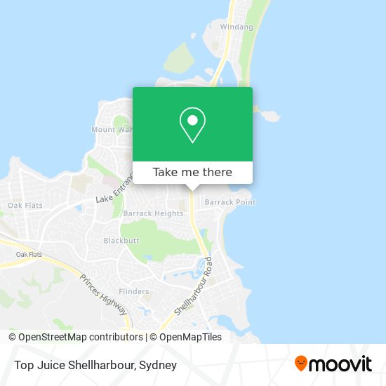 Top Juice Shellharbour map