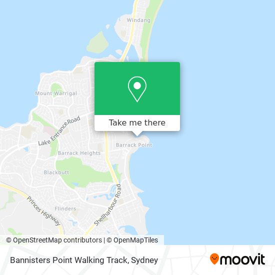 Bannisters Point Walking Track map