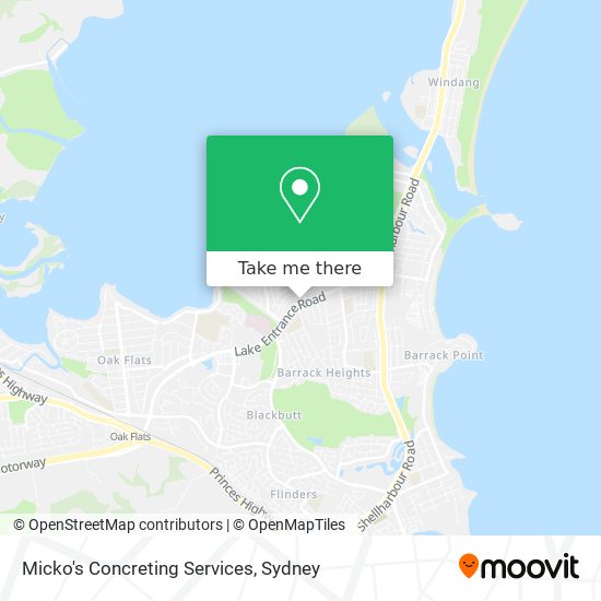Micko's Concreting Services map