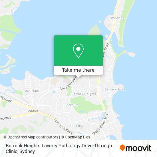 Barrack Heights Laverty Pathology Drive-Through Clinic map