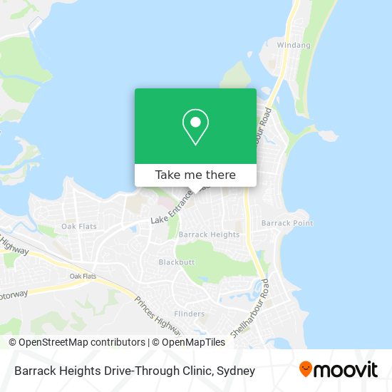 Barrack Heights Drive-Through Clinic map