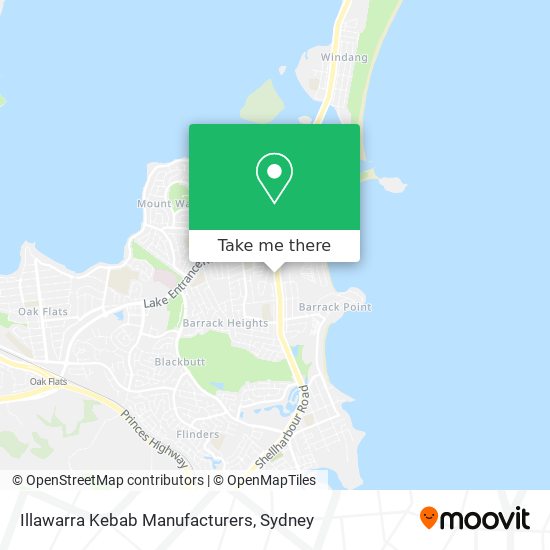 Illawarra Kebab Manufacturers map