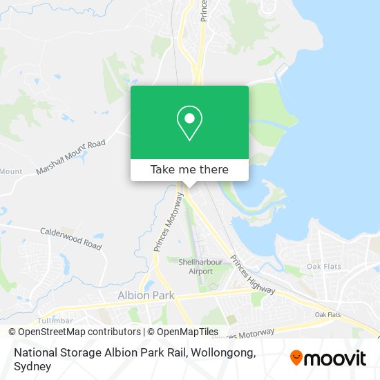 Mapa National Storage Albion Park Rail, Wollongong