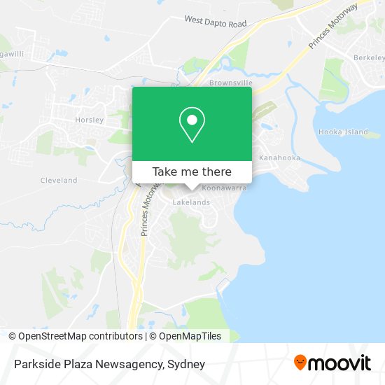 Parkside Plaza Newsagency map