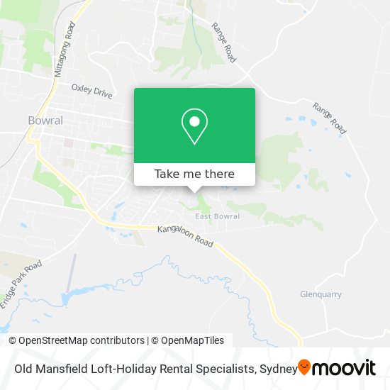 Mapa Old Mansfield Loft-Holiday Rental Specialists