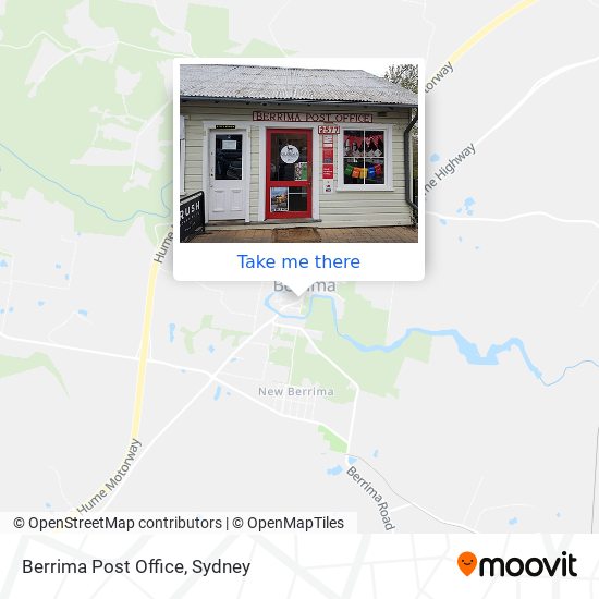 Berrima Post Office map