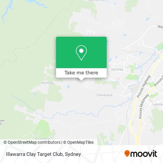 Illawarra Clay Target Club map