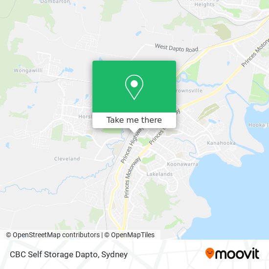 CBC Self Storage Dapto map