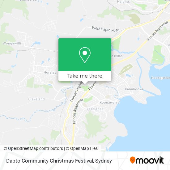Dapto Community Christmas Festival map