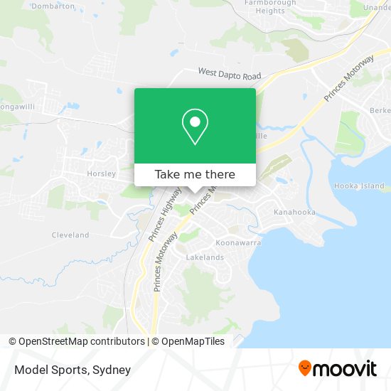 Model Sports map