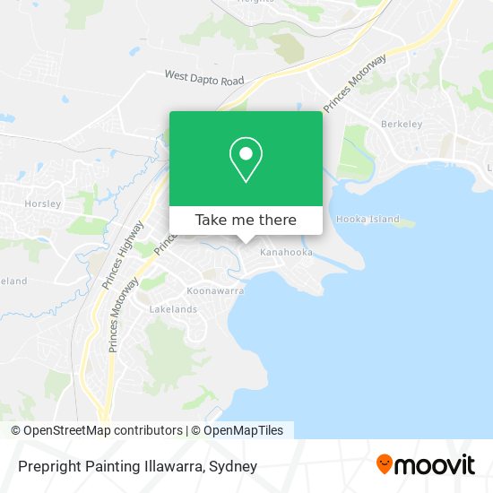 Mapa Prepright Painting Illawarra