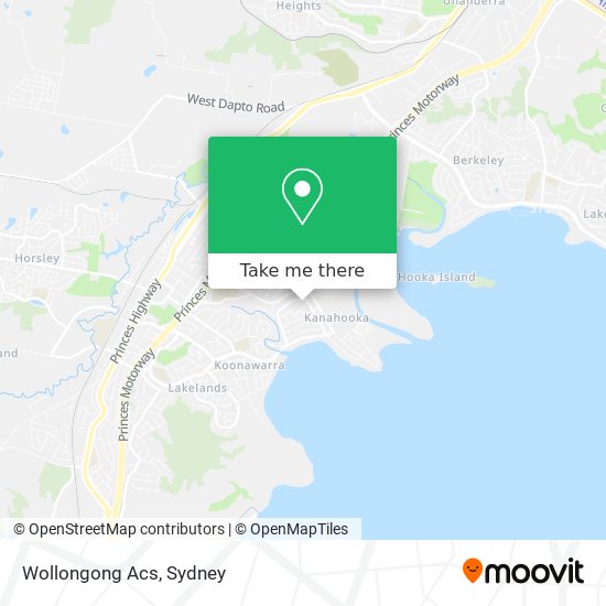 Wollongong Acs map