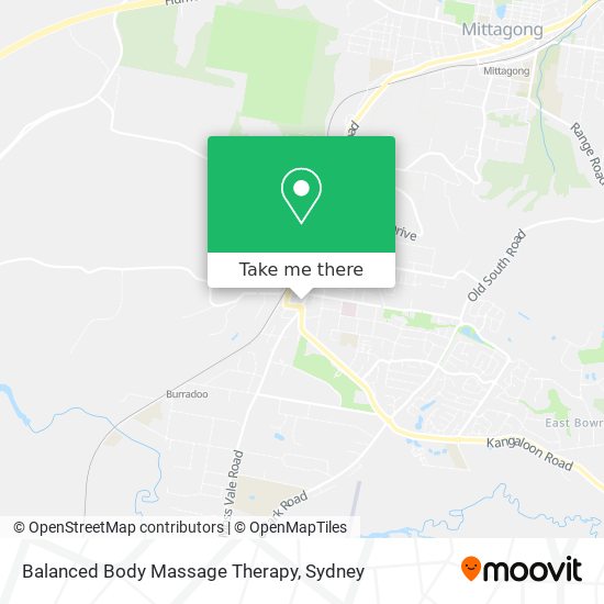 Balanced Body Massage Therapy map