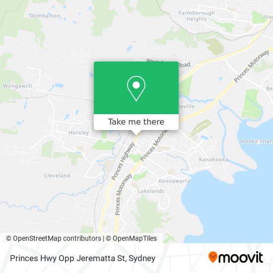 Princes Hwy Opp Jerematta St map