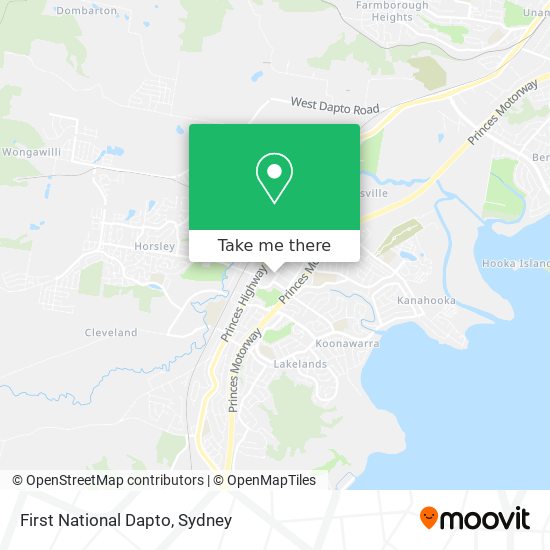 First National Dapto map