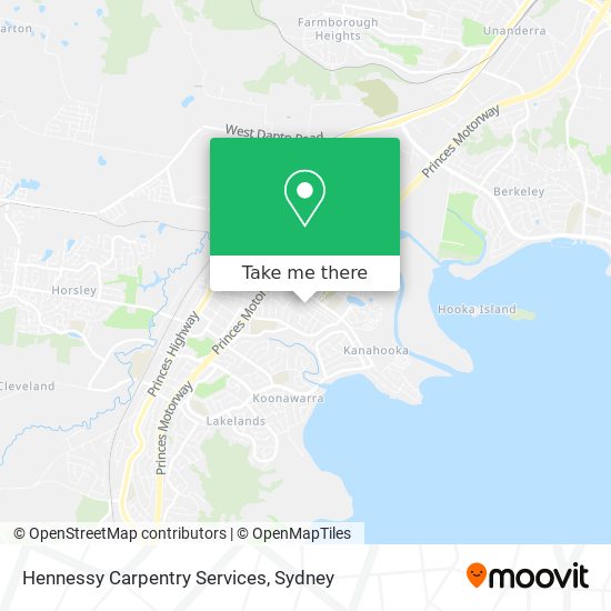 Hennessy Carpentry Services map