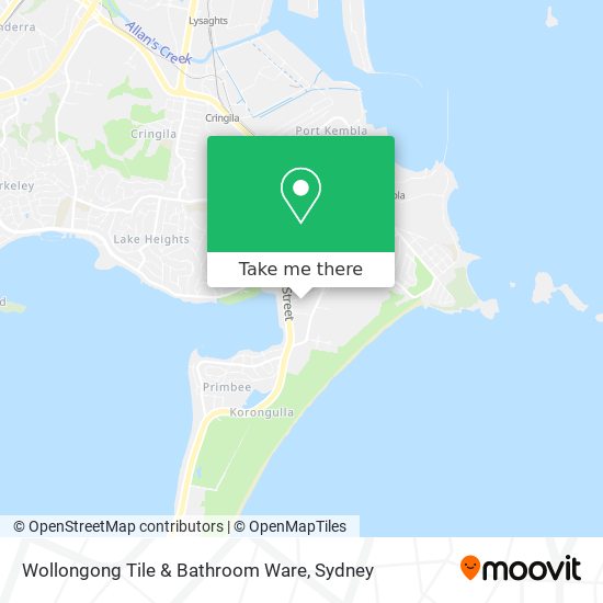 Wollongong Tile & Bathroom Ware map
