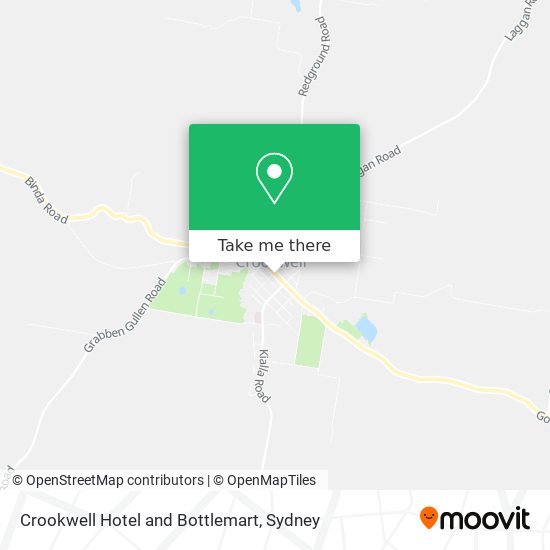 Crookwell Hotel and Bottlemart map