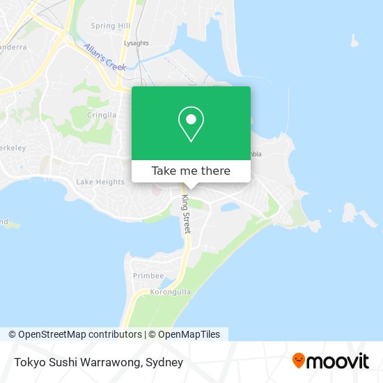 Tokyo Sushi Warrawong map