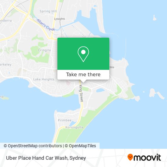 Uber Place Hand Car Wash map