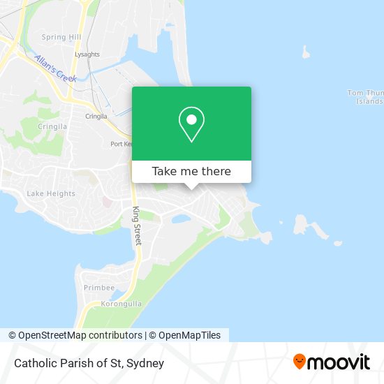 Catholic Parish of St map