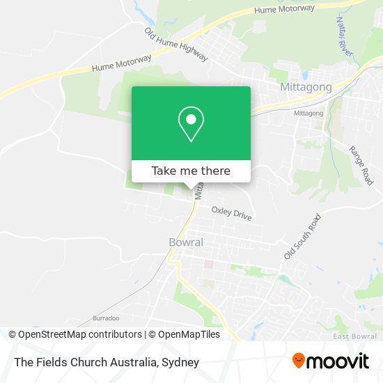 Mapa The Fields Church Australia