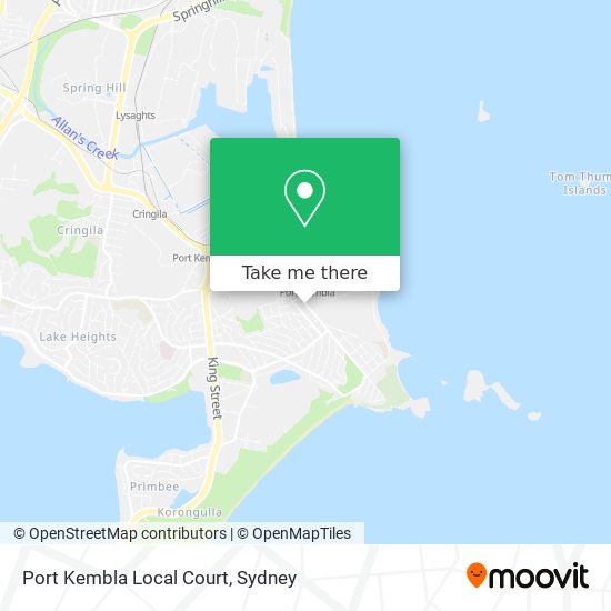 Port Kembla Local Court map
