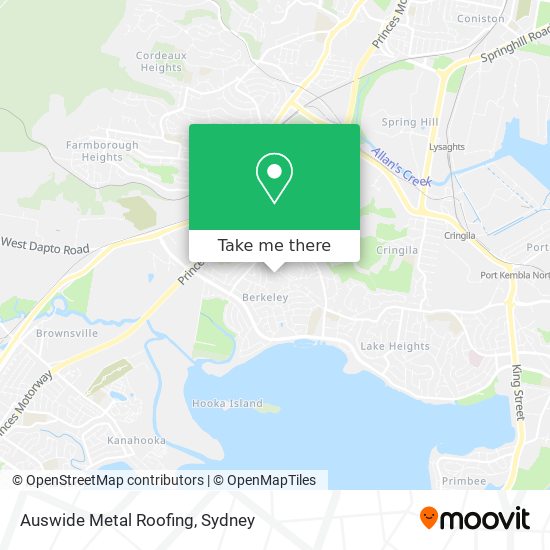 Auswide Metal Roofing map