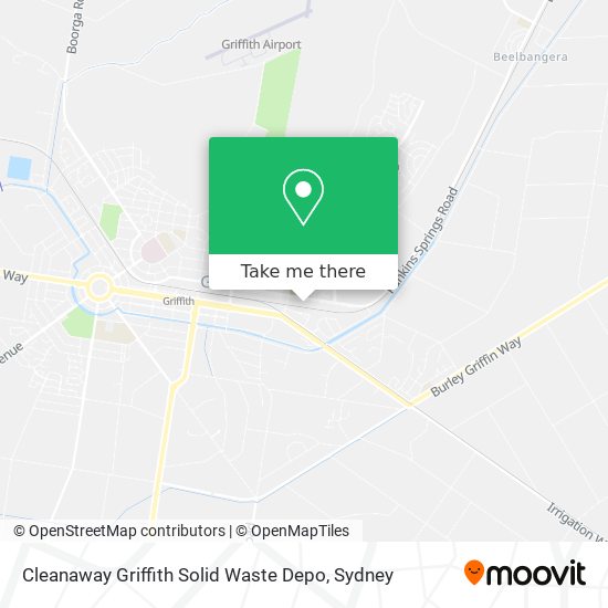 Cleanaway Griffith Solid Waste Depo map