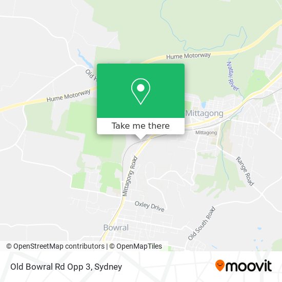 Mapa Old Bowral Rd Opp 3