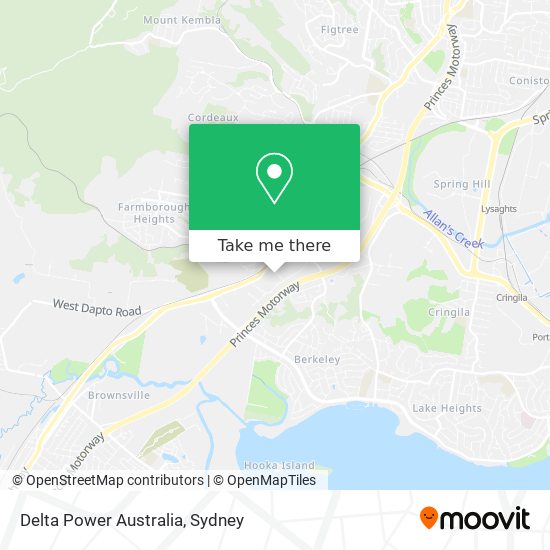 Delta Power Australia map