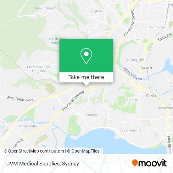 DVM Medical Supplies map